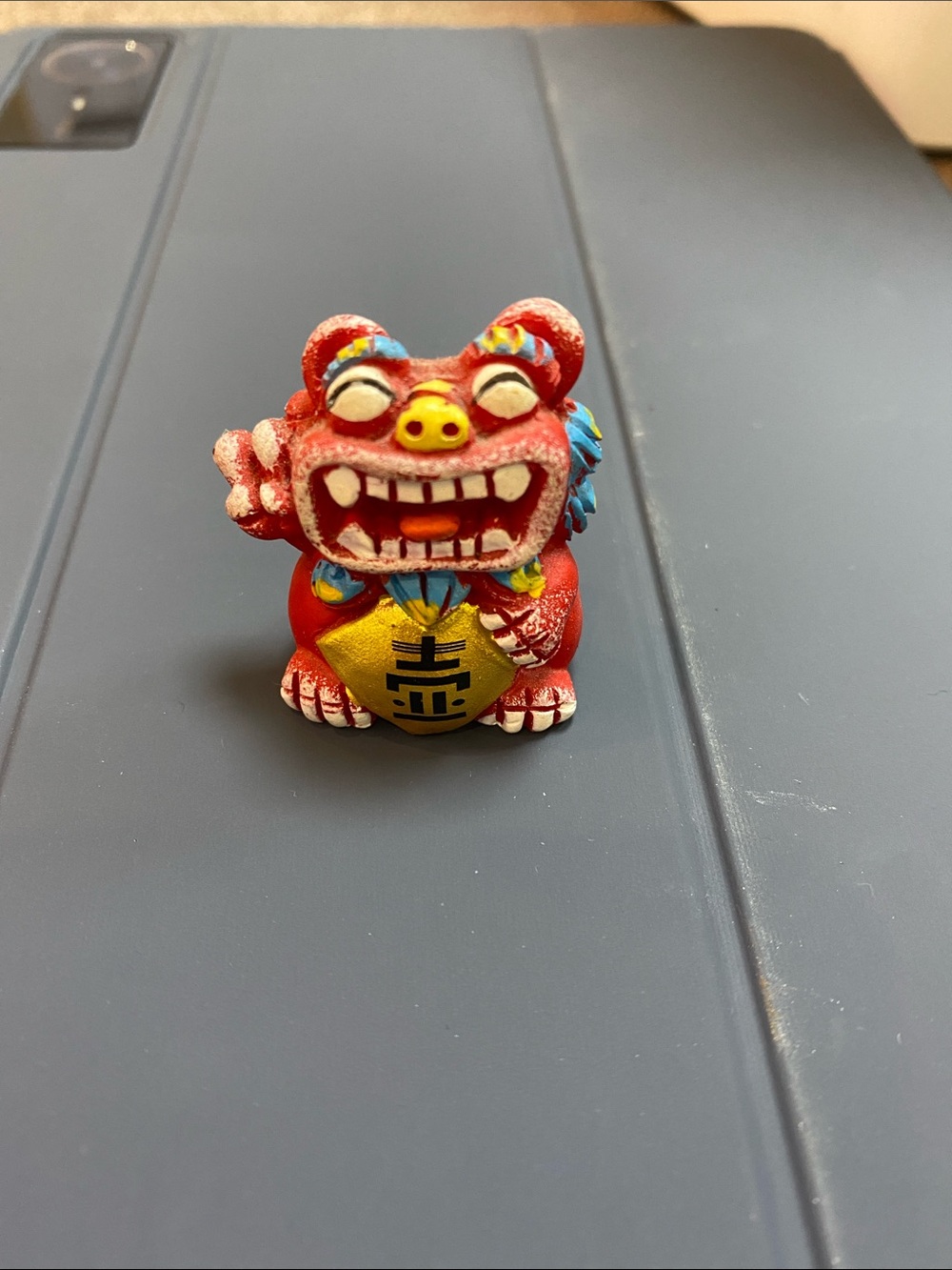 Red Lucky Lion Figurine Kids Toy - Unbranded